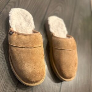 UGG Chestnut Suede Leisure Slide Slippers